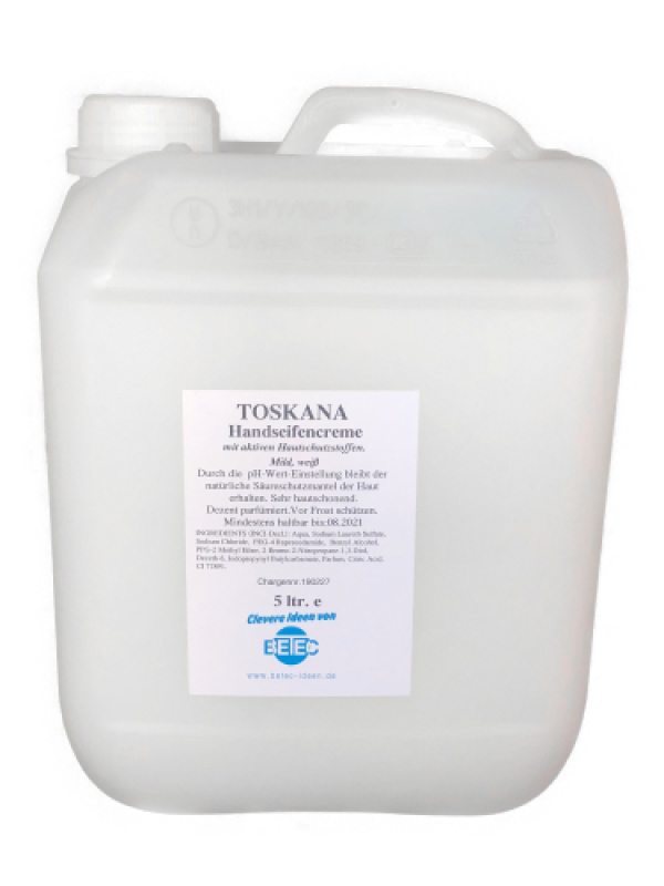 TOSKANA-SOFT – 5 Liter - Handseifencreme  - Flüssigseife  -