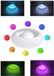 Magic Bowl - Aromaspender und Duftzerstäuber mit wechselnder Farbbeleuchtung - Oval