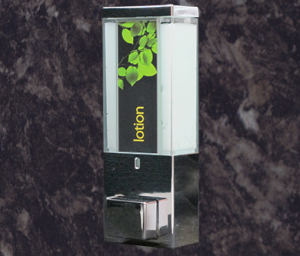 iQon I - Chrom glänzend Desinfektionsmittel- und Flüssigseifenspender